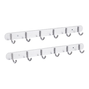 太空铝挂钩卫生间免打孔墙上强力粘胶浴室毛巾挂衣钩门后衣服挂架