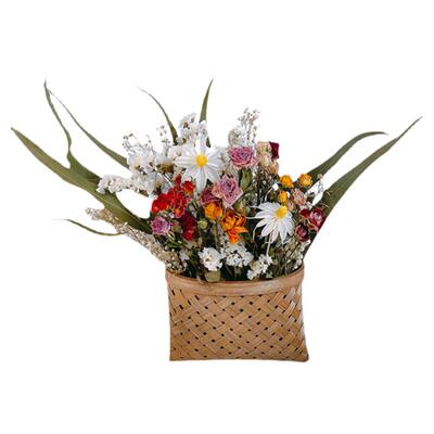 花篮+干花束一整套更划算可放一两年