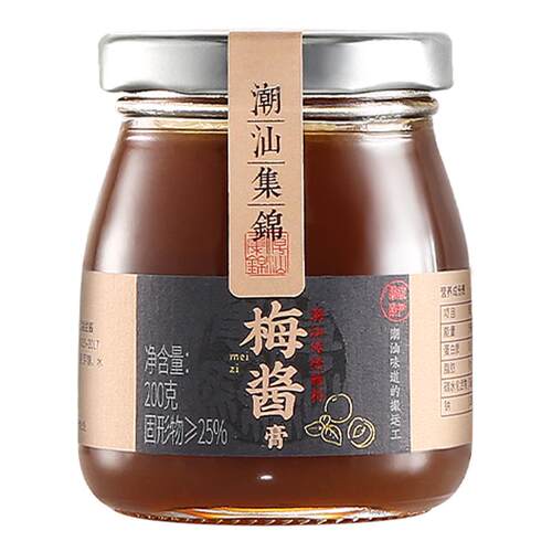 潮汕集锦酸梅酱广式特产烧鹅酱冰梅子酱烤鸭叉烧青梅酱蘸调料200g