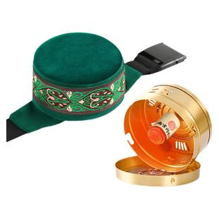 艾灸盒随身灸家用无烟悬灸肚子腹部全身通用儿童艾炙罐纯铜工器具