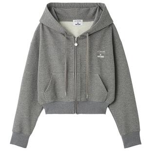 LILY BROWN2025秋冬新品MARY QUANT百搭连帽拉链卫衣LWCT255027