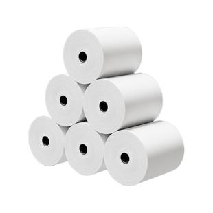 收银机打印纸热敏57x5058mm打印纸小票纸收银纸整箱外卖超市美团打印小卷打印卷纸80x80x60打印纸