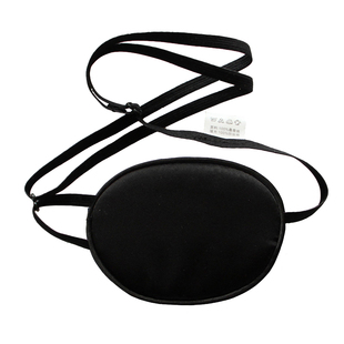 真丝单眼罩成人儿童全遮光术后训练遮盖布斜视弱视遮挡男女独眼罩