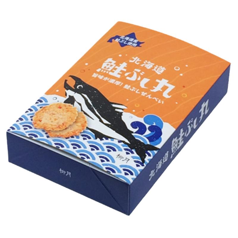 日本直邮 柳月 北海道特产 鲑鱼章鱼仙贝米饼 鸡蛋 8小袋/盒 2盒