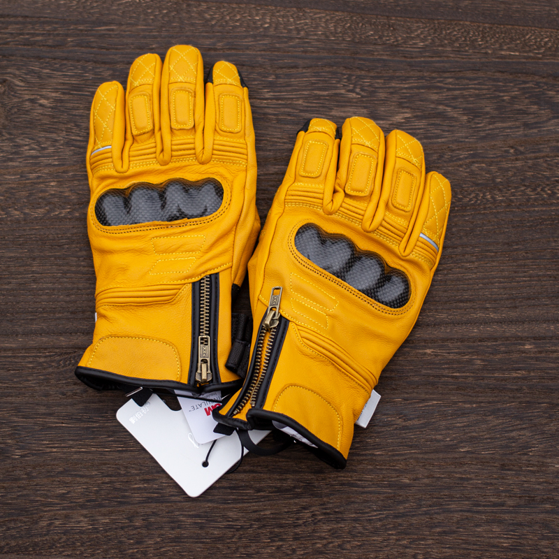 刘伯初摩托车手套冬季保暖防水机车防摔防寒触屏男女骑行手套