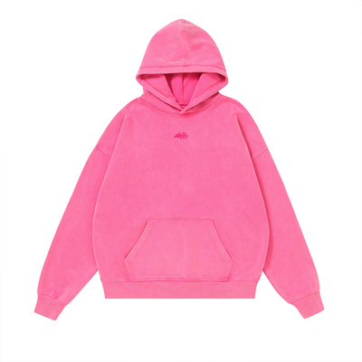 Makemore贴布水洗复古重磅帽衫