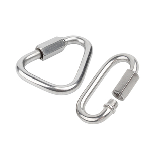304/316不锈钢快速接环跑道扣攀岩登山保险扣链接条扣环带锁挂扣