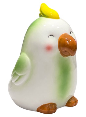 高颜值可爱鹦鹉陶瓷客厅创意家用