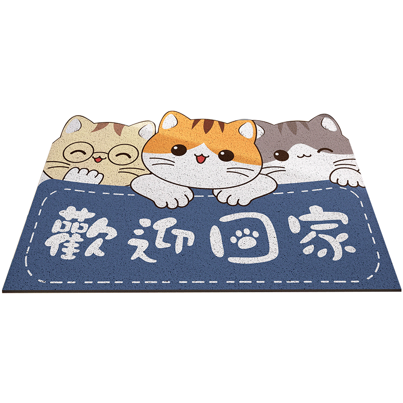 地垫入户门垫进门门口脚垫家用门外垫子2022新款卡通玄关丝圈地毯