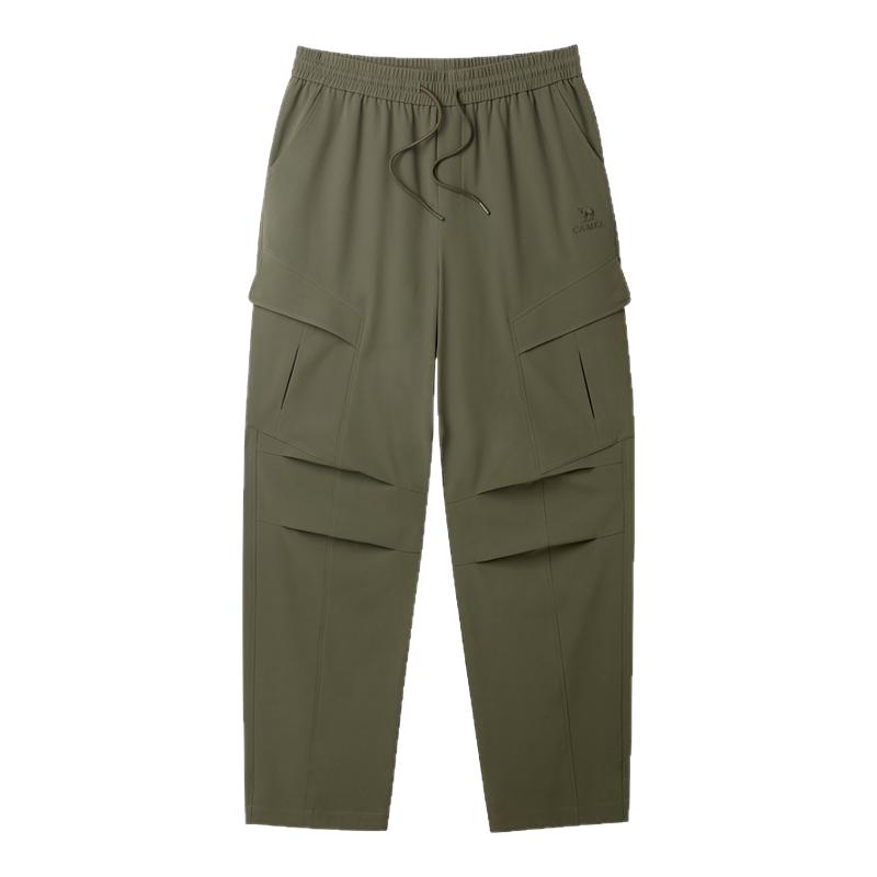 【王俊凯同款】骆驼山海伞兵裤秋冬款2025新款长裤子加绒工装裤男