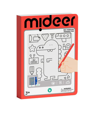 mideer弥鹿儿童画板一岁宝宝涂鸦家用可消除擦磁吸液晶手写字黑板