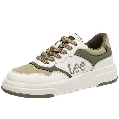 Lee耐磨休闲板鞋真皮男鞋