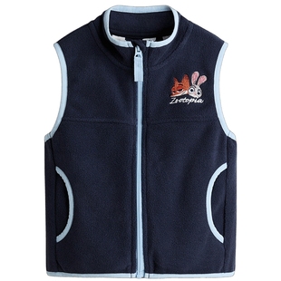 【疯狂动物城联名】HM童装儿童男童女童马夹泰迪绒背心1318142