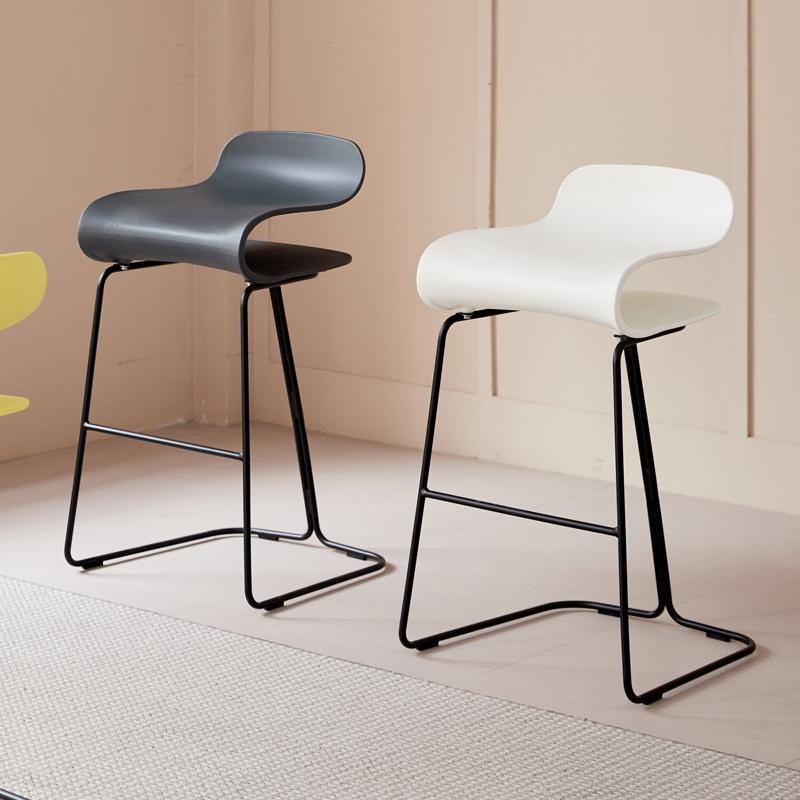 北欧吧台椅家用现代简约酒吧前台艺高凳设计师凳咖啡厅高铁脚凳吧