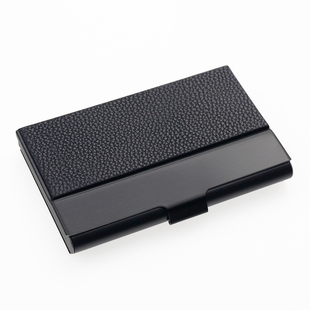 名片夹 男商务高档大容量便携式装银行卡盒精致女士 名片盒子随身