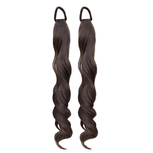 伊朵朵马尾假发女Loita双马尾甜美少女罗马卷自然仿真发辫子马尾