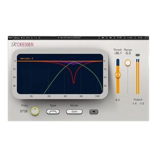 WAVES16 Renaissance DeEsser齿音消除插件修音后期混音效果器