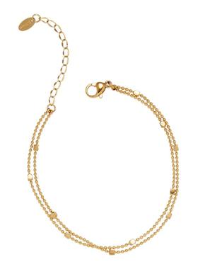 极简风不褪色小方糖双层叠戴手链