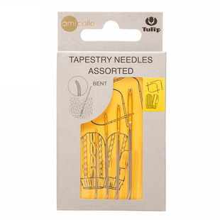 日本进口广岛郁金香TULIP毛线缝针组套 毛衣缝合针弯头大眼钩织针