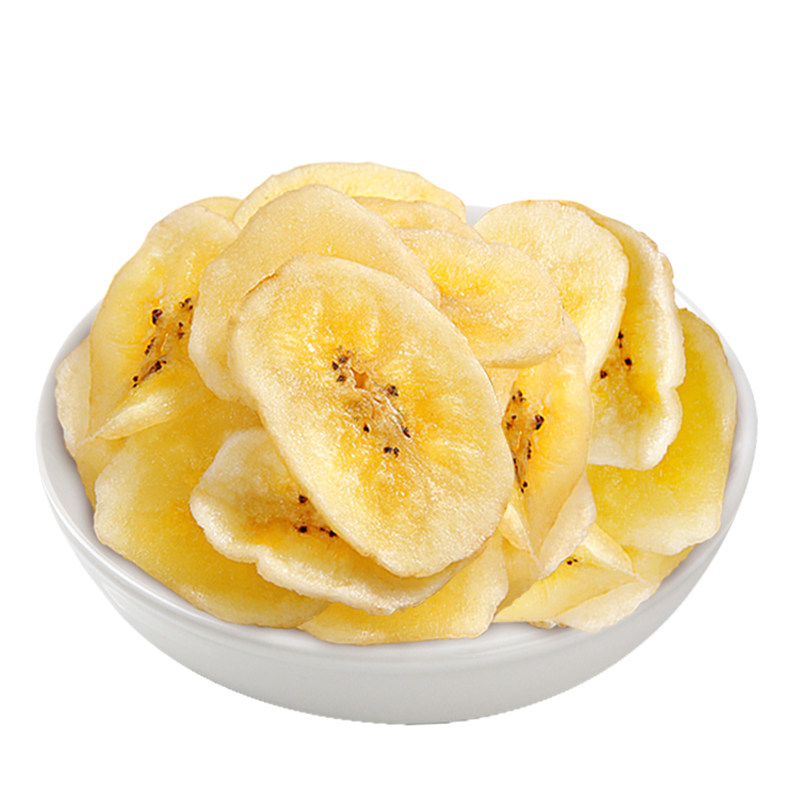香蕉片干脱水果干脆片散装批发非菲律宾零食小吃休闲食品袋装500g