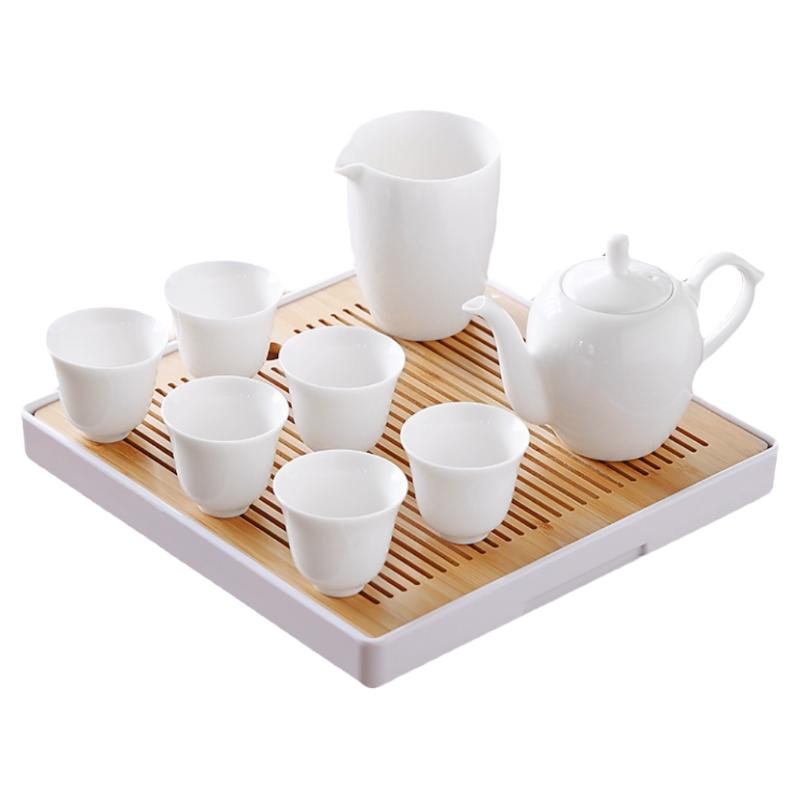 羊脂玉德化白瓷功夫茶具高档