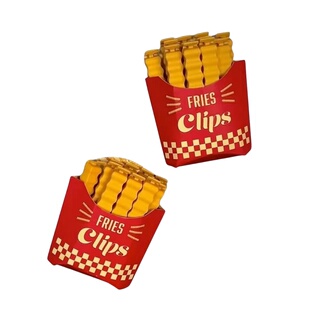 冰箱贴磁吸薯条封口夹可爱调料食物防潮零食夹食品密封夹