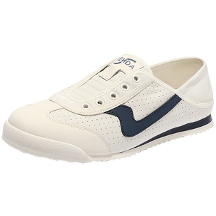 森达板鞋男款夏新商场同款户外平底休闲小白鞋1WK01BM5