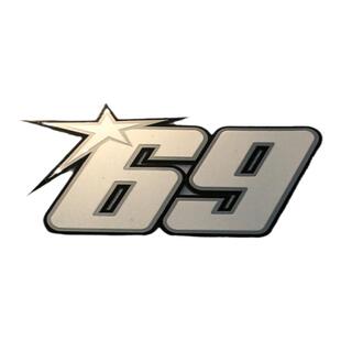 魅影车贴 DUCATI杜卡迪尼克海顿NICKYHAYDEN69号LOGO个性反光贴纸
