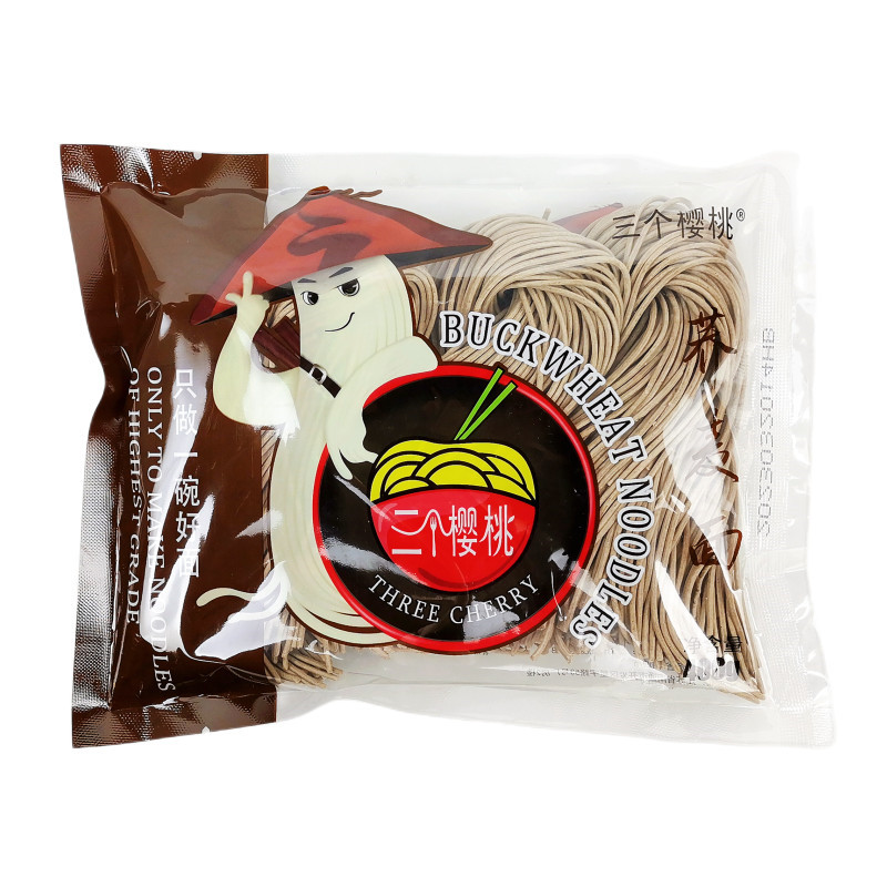 三个樱桃0脂肪饱腹荞麦面条半干