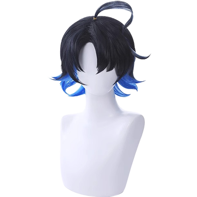 漫囧明日方舟cos假发蓝色渐变