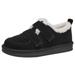 热风厚底雪地靴女2025年冬季新款加绒加厚魔术贴棉鞋保暖百搭女鞋