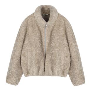 PHISM冬季新款保暖外套新款时尚毛毛拉链女款外套女减龄