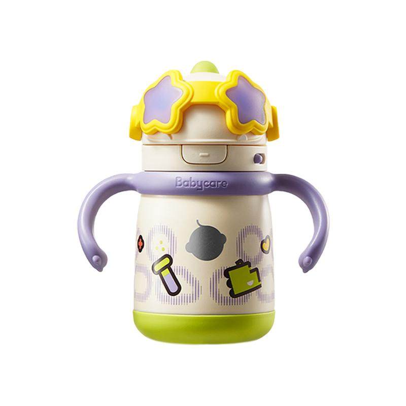 babycare百变恐龙保温杯儿童宝宝婴幼儿吸管直学饮水杯1-3岁家用