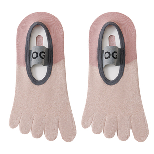 瑜伽袜子女夏季室内五指袜分趾室内健身运动袜防滑减震普拉提船袜