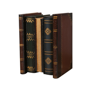 复古假书装饰品摆件轻奢拍摄道具书家用书柜仿真书木质书本收纳盒