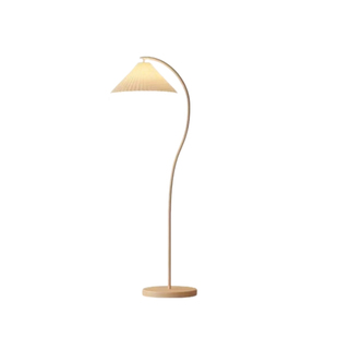 法式复古S形落地灯奶油风立式灯客厅卧室床头台灯装饰氛围灯羽毛