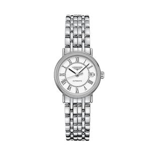 【自营】瑞士浪琴Longines瑰丽时尚休闲简约自动机械精钢女手表