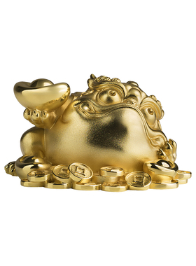 铜师傅《吉祥金蟾》客厅摆件