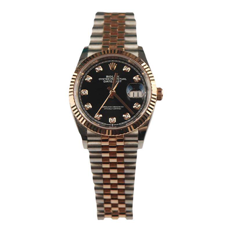 【自营】中古「9.0新」ROLEX(劳力士)日志型玫瑰间金性别自动腕表