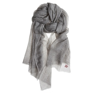 EPISSAGE【纯色印花羊绒围巾】设计师品牌 no退可换