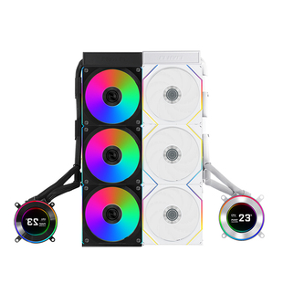 联力隐流二代一体水冷Hydroshift II LCD 2代电脑散热器风扇冷排