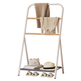 床头挂衣架衣帽架落地卧室内隔夜宿舍小型临时衣服收纳置物晾衣架