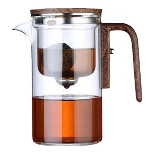 泡茶壶茶水分离飘逸杯玻璃内胆2024新款泡茶器一键过滤冲茶杯茶具