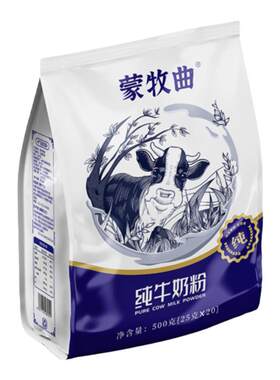 蒙牧曲纯牛奶粉配料只有生牛乳