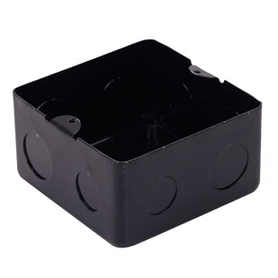 地面插座底配件暗盒86明装不锈钢盒地板盖板通用铁盒铝合小头螺丝