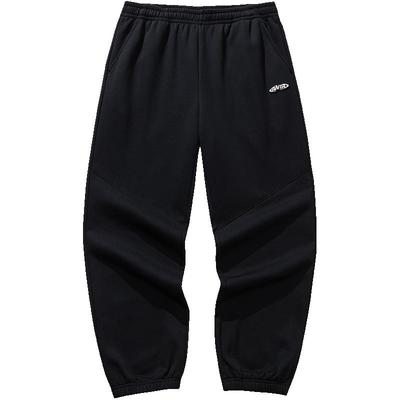 安踏男加绒宽松束脚卫裤