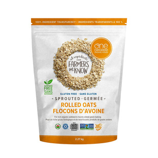 现货加拿大One Degree发芽燕麦片2.27kg无麸质传统全谷物早餐代餐