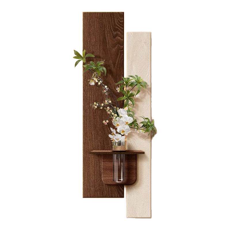 水培绿植中古风玄关装饰画