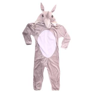 新款男女儿童动物卡通舞蹈表演服装模特实拍长裤袖犀牛造型演出服