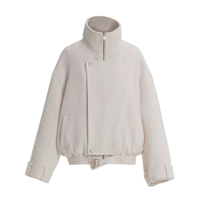 复古设计感加绒夹克外套